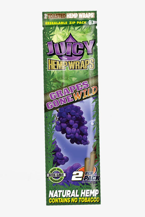 Juicy Jay's Hemp Wraps-2 Packs-Grape - One Wholesale