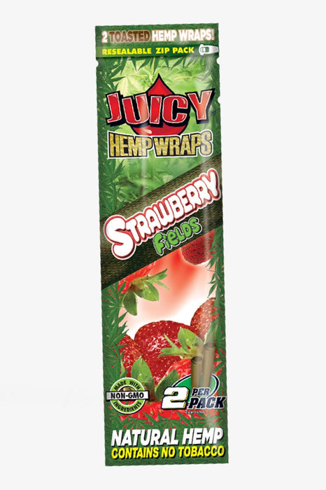 Juicy Jay's Hemp Wraps-2 Packs-Strawberry - One Wholesale