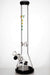18" Triple Barrel Beaker glass water bong Beaker Bong ONE Black