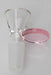 Glass bowl with round handle-Pink - One Wholesale