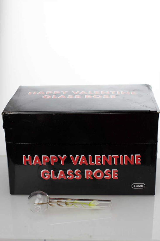 Happy valentine love rose Oil burner pipe-4 inches - One Wholesale