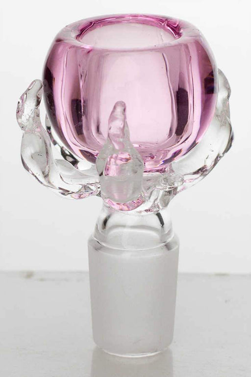 Talon shape glass bowl Bowl · Popper ONE Pink 18 mm Female Joint