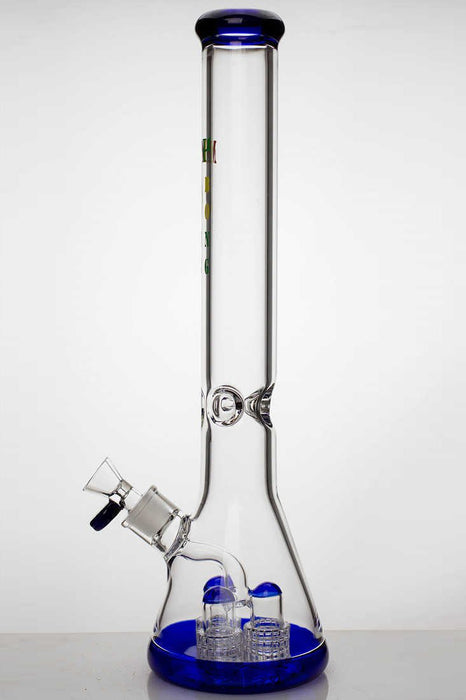 18" Triple Barrel Beaker glass water bong Beaker Bong ONE