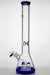 18" Triple Barrel Beaker glass water bong Beaker Bong ONE