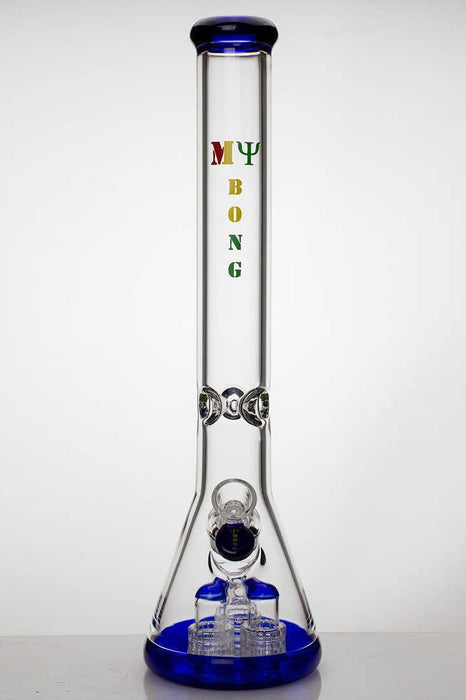18" Triple Barrel Beaker glass water bong Beaker Bong ONE