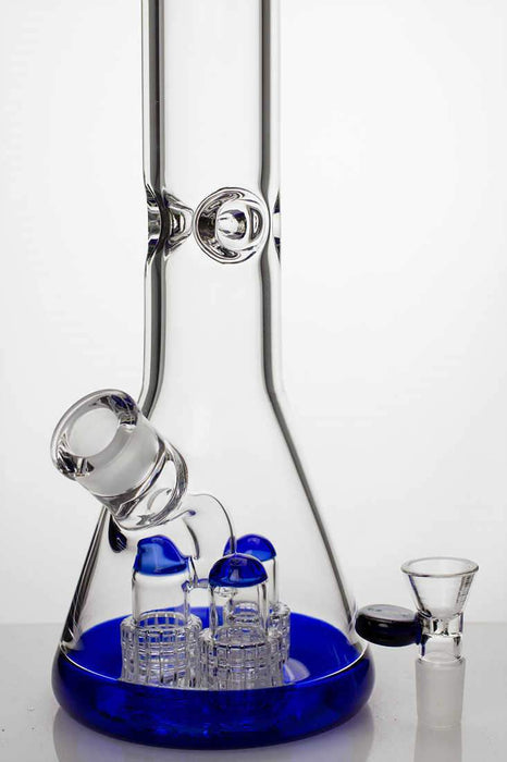 18" Triple Barrel Beaker glass water bong Beaker Bong ONE