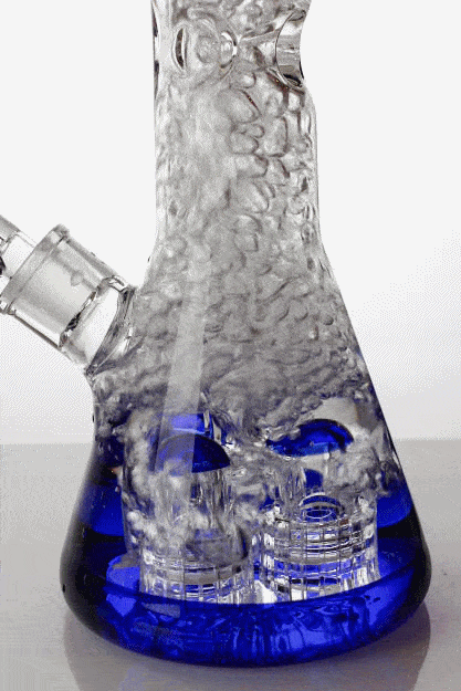 18" Triple Barrel Beaker glass water bong Beaker Bong ONE