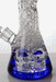 18" Triple Barrel Beaker glass water bong Beaker Bong ONE