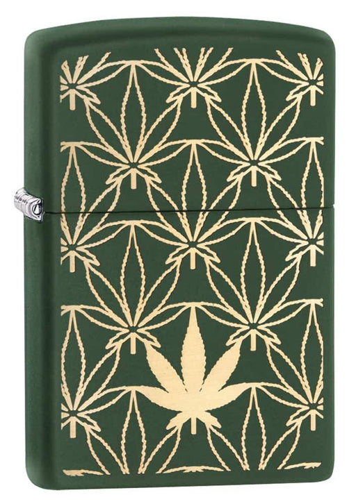 Zippo 29589 All Around Leaf Design Laser Zippo Lighter ONE