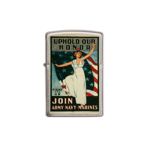 Zippo 29599 Army Navy Marines Vintage PO Crest · Emblem · Military ONE