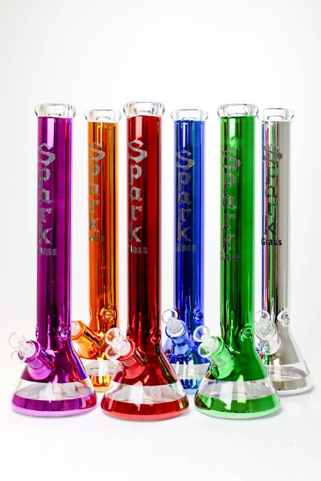 18" SPARK 7 mm metallic classic beaker bong Beaker Bong ONE