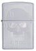 Zippo 29858 Skull With Lines 1- - One Wholesale