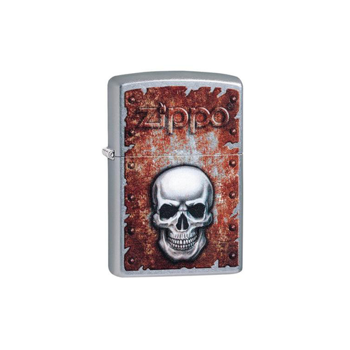 Zippo 29870 Rusted Skull Design Zippo Lighter ONE