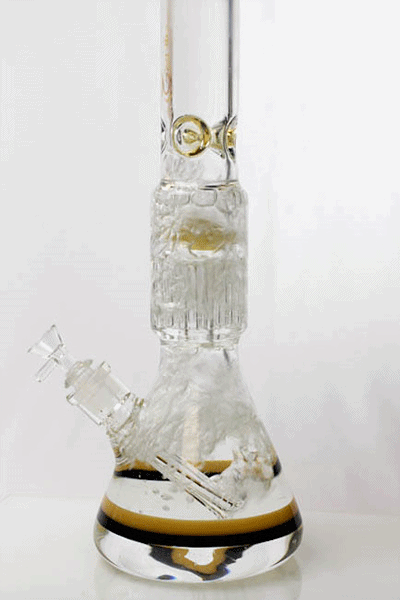 17" Genie 10-Arms percolator glass water bongs Beaker Bong ONE