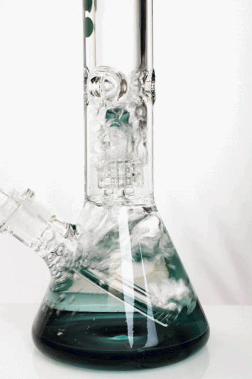14" Infyniti shower-head 9 mm glass water bongs Beaker Bong ONE