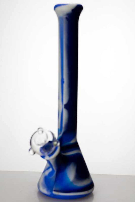 12" silicone tube water bong-Blue - One Wholesale