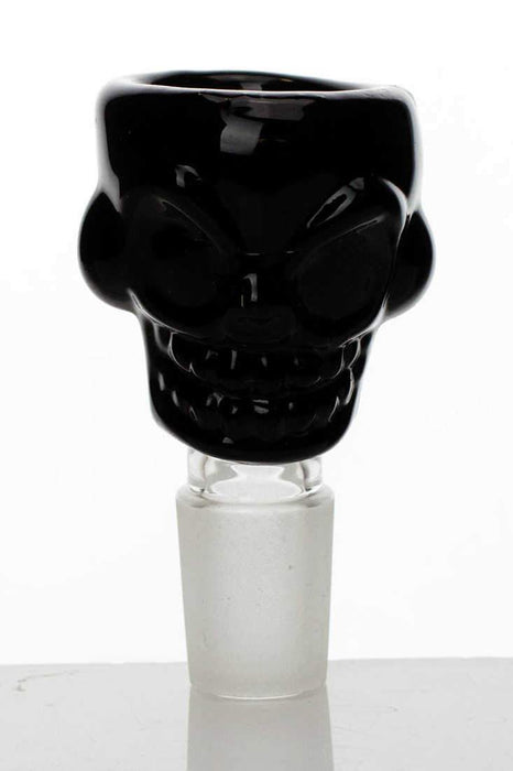Skull shape glass large bowl-Black - One Wholesale