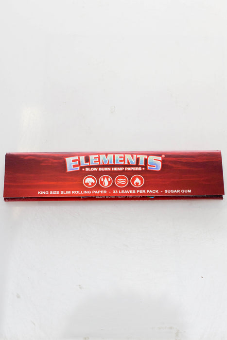 Elements Sugar gum rolling papers-2 Packs 1 - 1/4" Size ONE King Slim