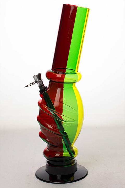 12" acrylic rasta water pipe - 3177 Beaker Bong ONE