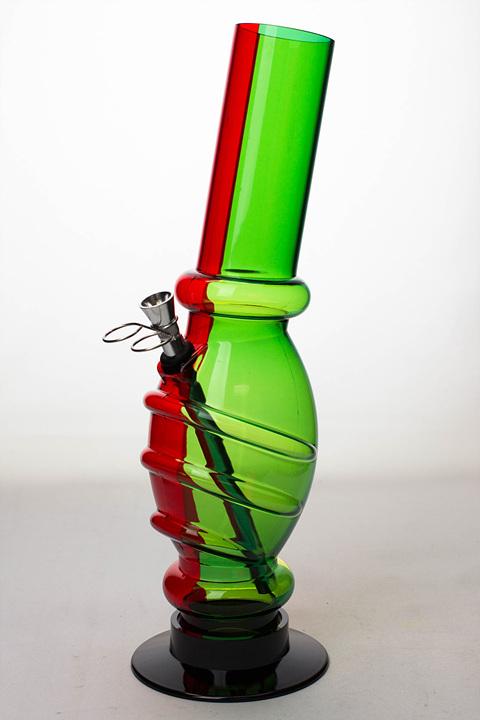 12" acrylic rasta water pipe - 3177 Beaker Bong ONE