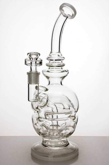10" Recycle bubbler with shower head diffuser Other Shaped Bong ONE White