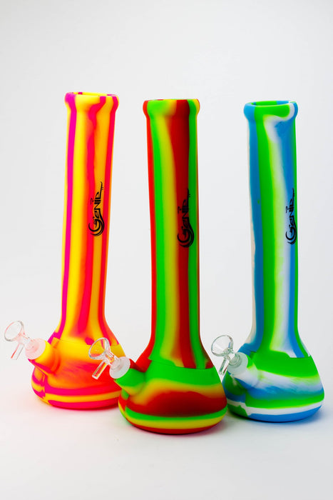 13" stripe Silicone detachable water bong- - One Wholesale