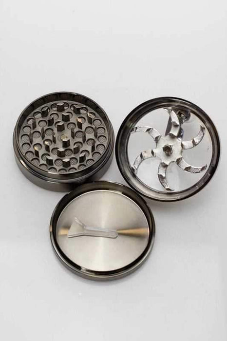 3 parts aluminium herb grinder with handle- - One Wholesale