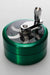 3 parts aluminium herb grinder with handle-Green - One Wholesale