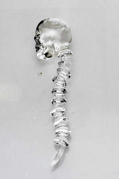 Skull Shape Glass Dabber- - One Wholesale