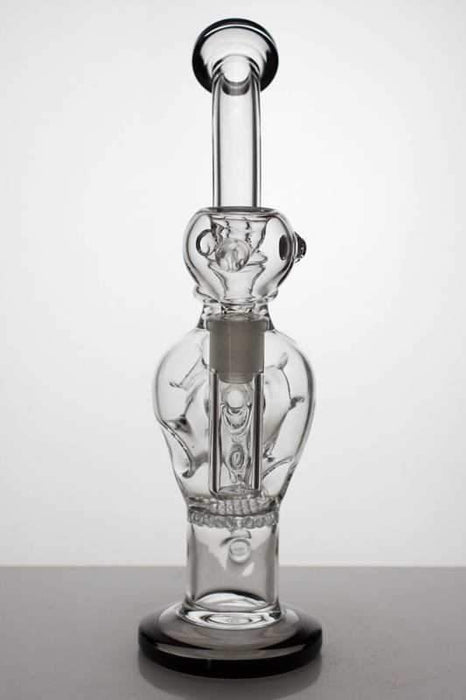 10" Round base recycle bubbler with honeycomb diffuser Other Shaped Bong ONE