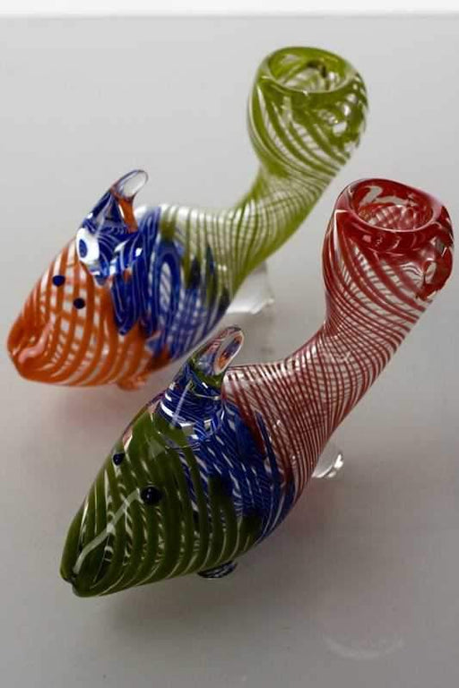 Goldfish shape glass hand pipe Glass Pipe ONE