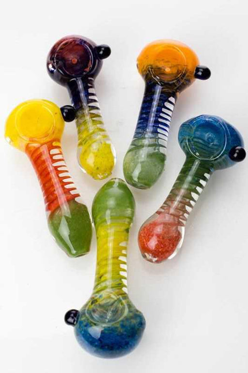 3.5" soft glass 3481 hand pipe- - One Wholesale