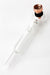 5.5" Glass tube pipe TP006 with metal screen Box of 24 Glass Pipe ONE