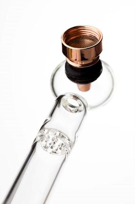 5.5" Glass tube pipe TP006 with metal screen Box of 24 Glass Pipe ONE