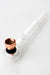 5.5" Glass tube pipe TP006 with metal screen Box of 24 Glass Pipe ONE
