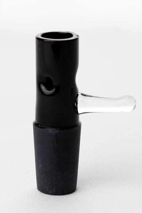 3 Pinched straight glass bowl Bowl · Banger · Oil Burner ONE Black 18 mm Female Joint