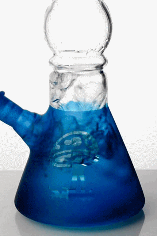 12" color coated glass water bong Beaker Bong ONE