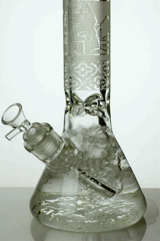 13.5 inches 9 mm thick sandblasted glass beaker water bong Beaker Bong ONE