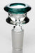 Color accented glass bowl-Teal - One Wholesale