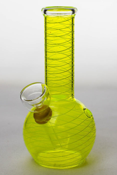 6 inches glass water bong-Yellow-3947 - One Wholesale