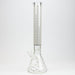 17.5" Star 7 mm glass water bong Beaker Bong ONE Silver