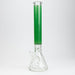 17.5" Star 7 mm glass water bong Beaker Bong ONE Green