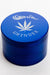 4 parts genie laser etched leaf metal herb grinder-Blue - One Wholesale