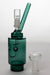 7 inches Lego head  2-in-1 glass water bubbler-Teal - One Wholesale