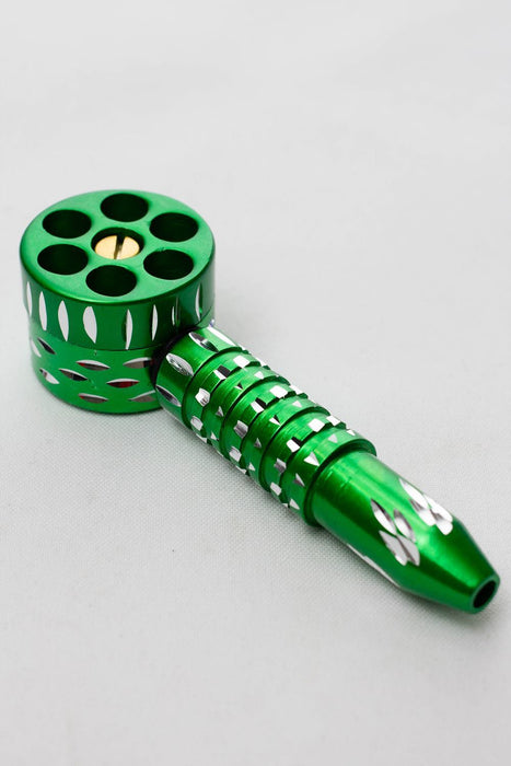 4.5" multiple chambers revolving metal pipe-Green - One Wholesale