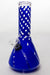 6" conical base glass water bong-Blue - One Wholesale