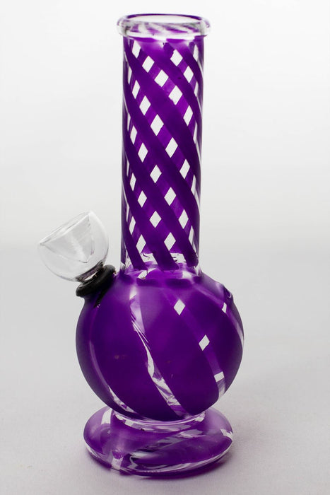 6" hollow base glass water bong- - One Wholesale