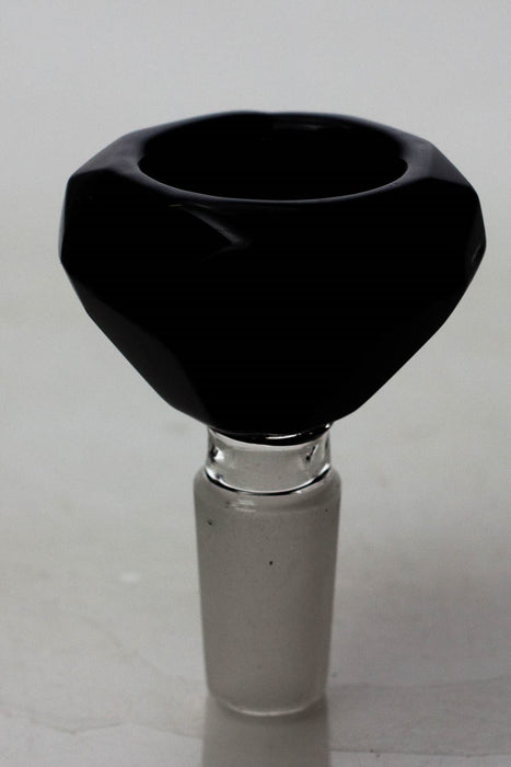 Diamond cutting shape wide glass bowl Bowl · Banger · Oil Burner ONE T-Black 14 mm female joint