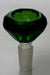Diamond cutting shape wide glass bowl Bowl · Banger · Oil Burner ONE Green 14 mm female joint