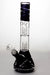 12 inches double dome percolator beaker Bong-Black-4168 - One Wholesale